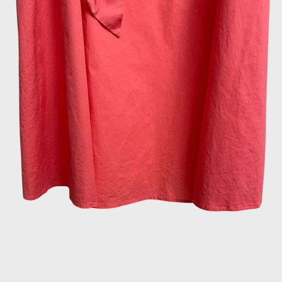 AA Studio Sleeveless Ruffle Dress Women's Size 18W Coral Button Front Coquette - Picture 6 of 14